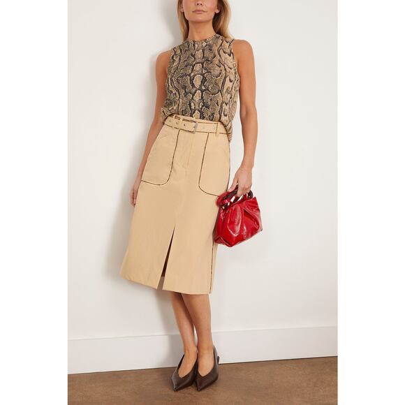 Dries Van Noten Sheraz Skirt in Beige 34 US 2 - Picture 1 of 7